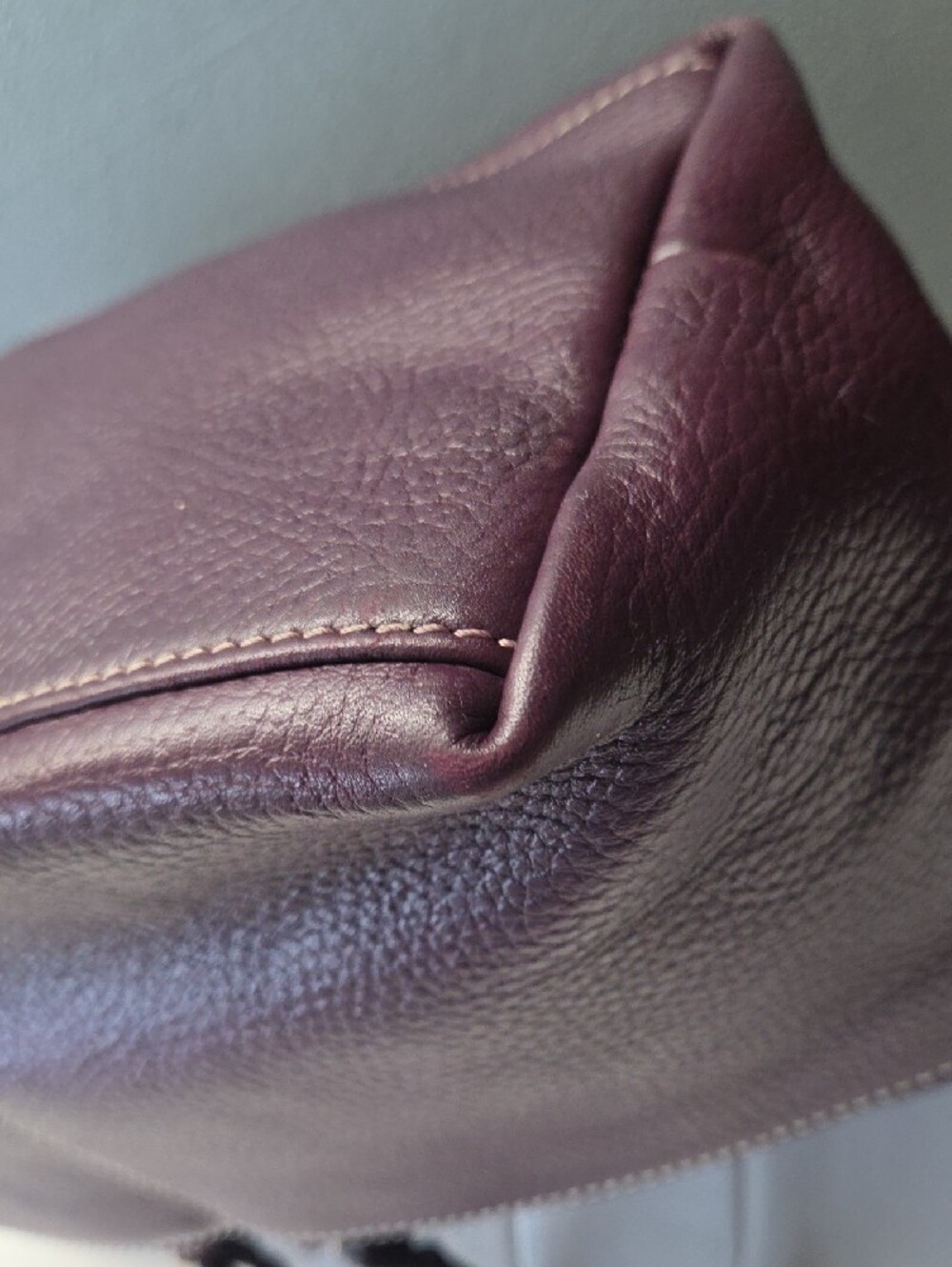 Dooney & Bourke Purple Pebbled Leather Hobo Shoulder Bag - Picture 10 of 13